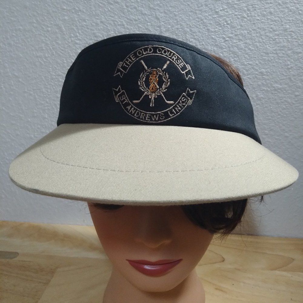 Deadstock Vintage St. Andrews Link Golf Course Logo Sun Visor